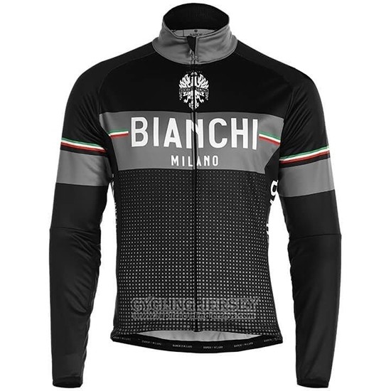 2019 Cycling Jersey Bianchi Milano Xd Black Gray Long Sleeve And Bib Tight